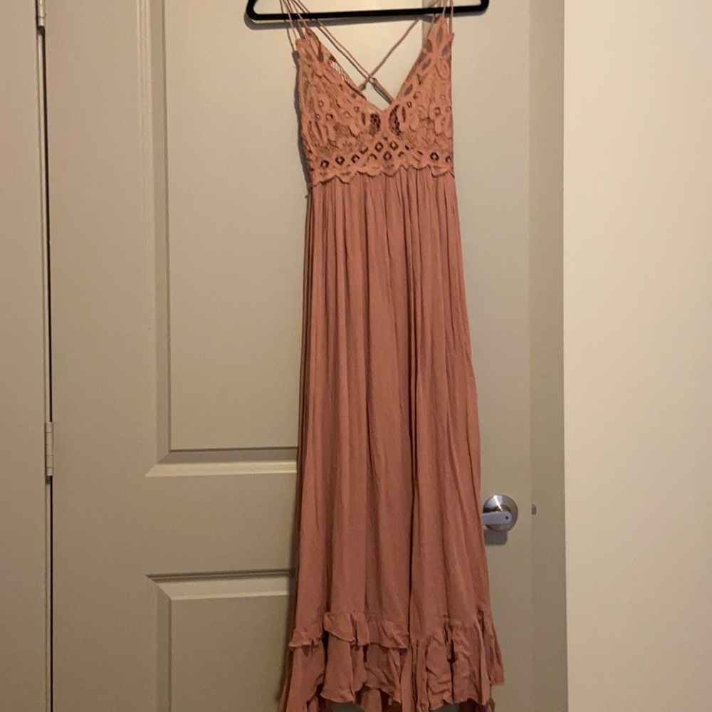 Free People lace maxi dress